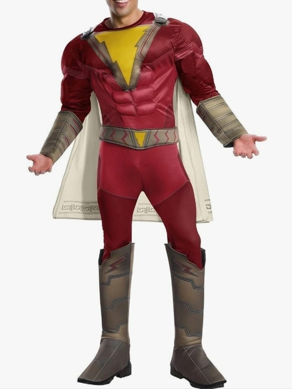 Rubies Men's Shazam Adult Deluxe Shazam Costume